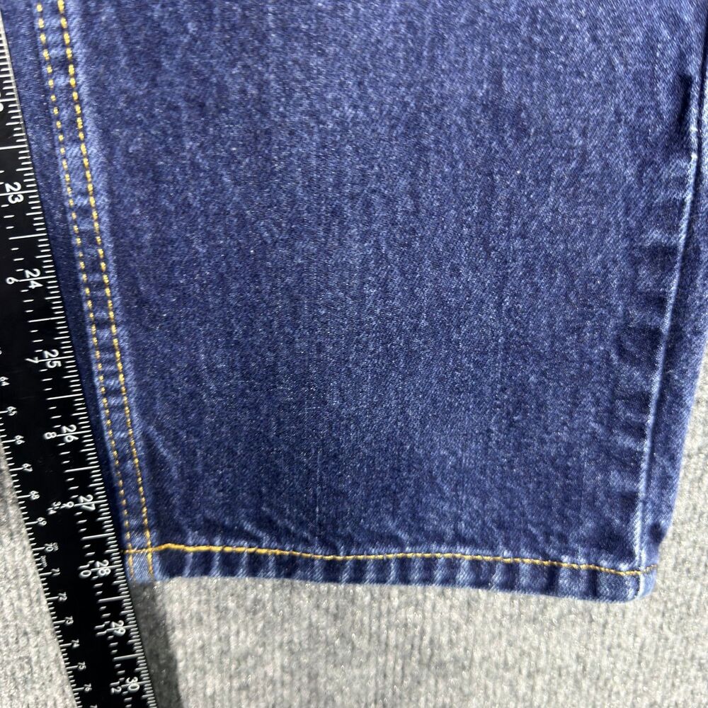 Levis 505 Men's Jeans 36x30(34x28) Regular Fit Straight Leg Dark Wash Blue Denim - Picture 13 of 14